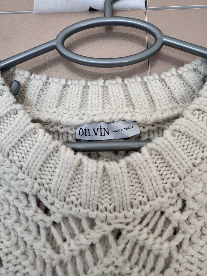 Bohem Uzun Kollu Örgü Kadın Kazak - Görsel 2