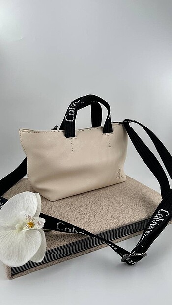 Beden beyaz Renk Calvin Klein Çanta A Kalite