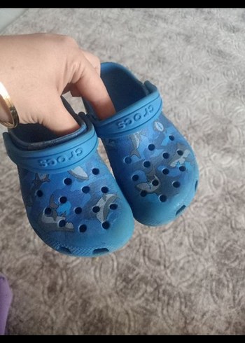 Crocs Mavi Tokalı Erkek Çocuk Terliği
