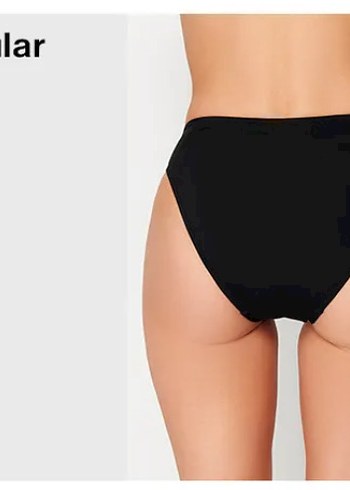 Bordo Düşük Bel Bikini Altı Regular - Görsel 4