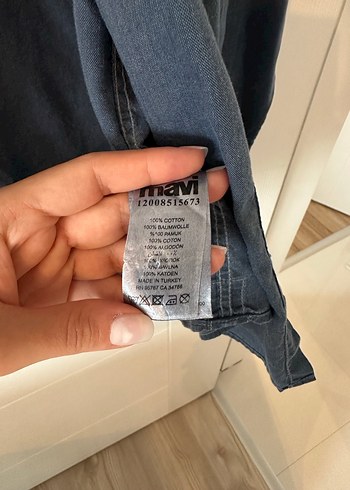 Mavi Jeans Kot/Denim Slim Fit Gömlek - Görsel 4