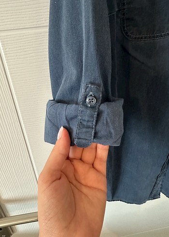 Mavi Jeans Kot/Denim Slim Fit Gömlek - Görsel 6