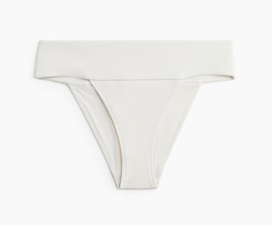 H&M Beyaz Bantlı Dokulu Bikini Altı - Görsel 3