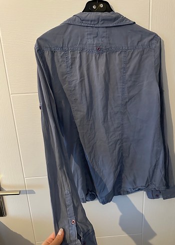 Mango Casual Mavi Kadın Gömlek - Görsel 2