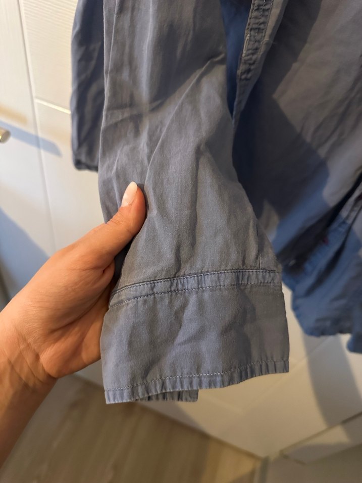 Mango Casual Mavi Kadın Gömlek - Görsel 5