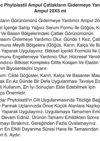 Lierac Phytolastil Çatlakları Gidermeye Yardımcı Ampul 20x5 ml - Görsel 7