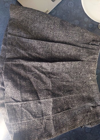 Gri Triko Midi Etek - Görsel 5