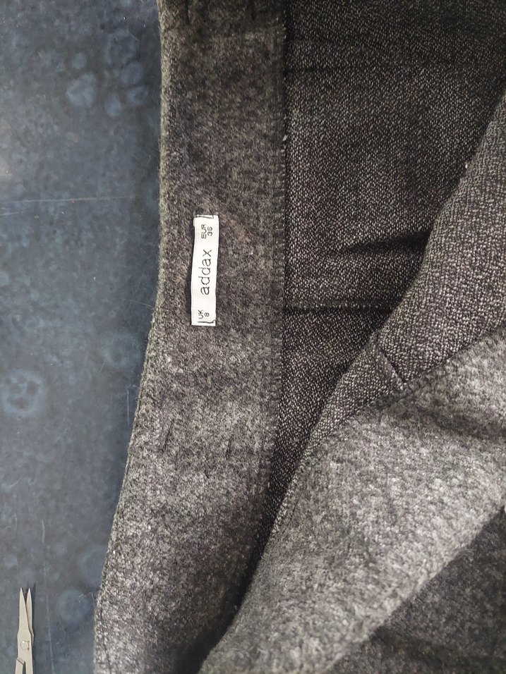 Gri Triko Midi Etek - Görsel 4