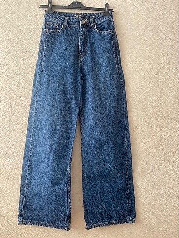 Twist Palazzo yüksek bel jean
