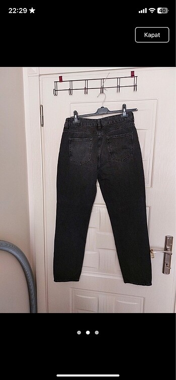 Zara Önü full taşlı wide leg jean