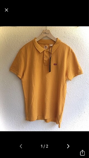 Levis m beden hardal polo yaka t-shirt