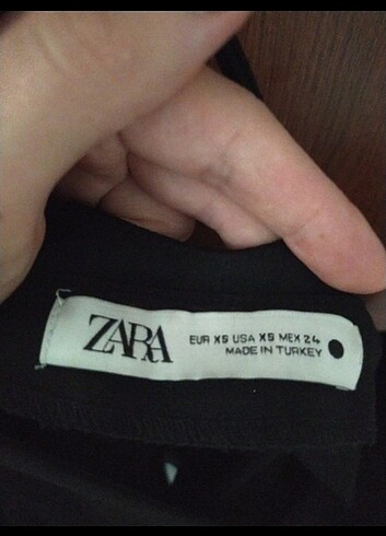 xs Beden siyah Renk Orijinal zara