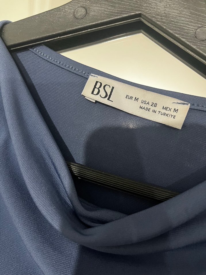 Lacivert Drapeli Uzun Kadın Alt-Üst takım - Görsel 5