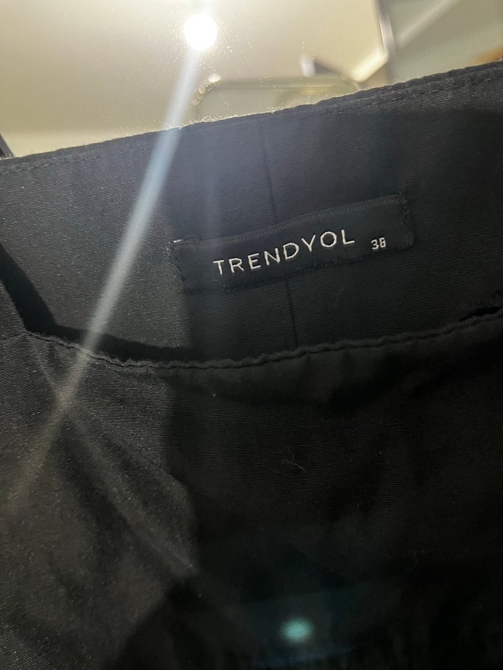 Siyah Halter Yaka Kemerli Uzun Tulum - Görsel 3