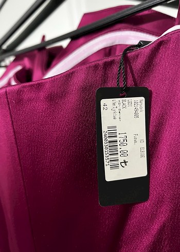 Bordo Straplez Uzun Abiye Elbise - Görsel 4