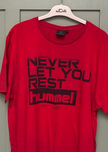 Kırmızı Baskılı Erkek Tişört Hummel - Görsel 2