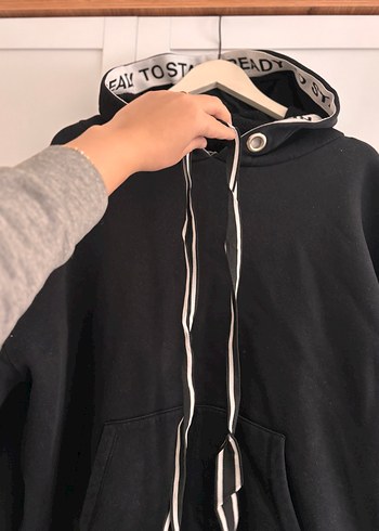l Beden siyah Renk Kadın Siyah Sweatshirt