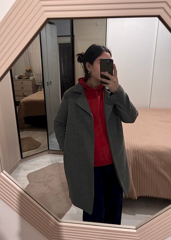 Gri Midi kaban - Görsel 5