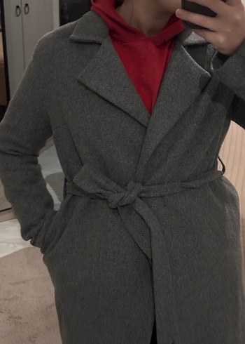 Gri Midi kaban - Görsel 2