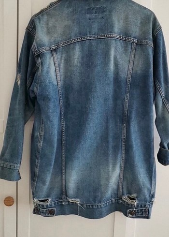 Kadın Denim kot Ceket - Görsel 3