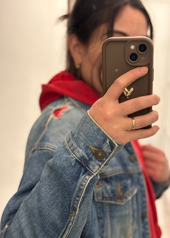 Kadın Denim kot Ceket - Görsel 7