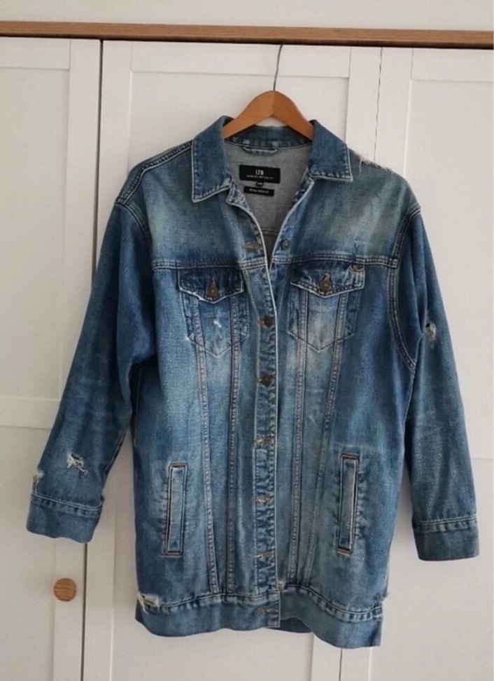 Kadın Denim kot Ceket - Görsel 4