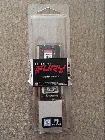 Kingston fury 8gb ram laptop bilgisayar