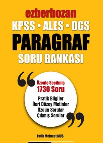  Beden KPSS PEGEM PARAGRAF SORU BANKASI