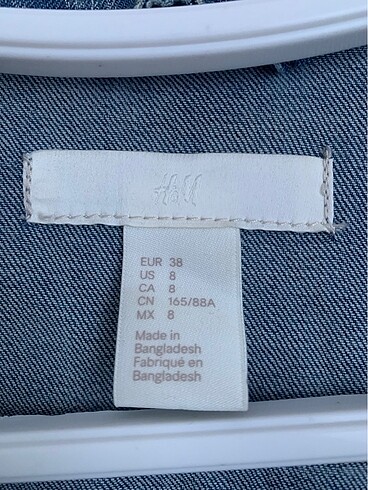 38 Beden mavi Renk H&M kısa kot ceket
