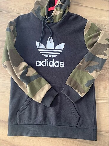 13-14 Yaş Beden gri Renk adidas kamuflaj sweatshirt