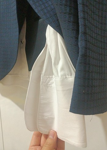 l/xl Beden Erkek Mavi Düğmeli Modern Klasik Takım Ceket