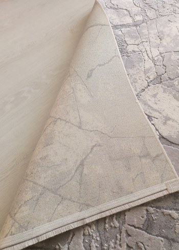 Gri Baskılı Çağdaş Halı - Görsel 5