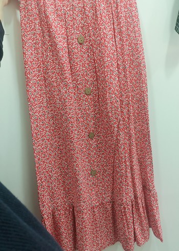 Renkli Çiçek Desenli etek - Görsel 6