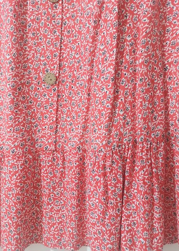 Renkli Çiçek Desenli etek - Görsel 3