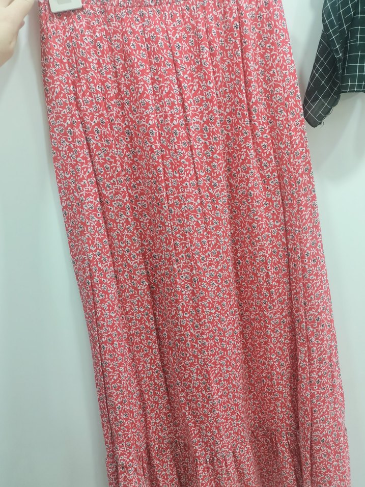 Renkli Çiçek Desenli etek - Görsel 5