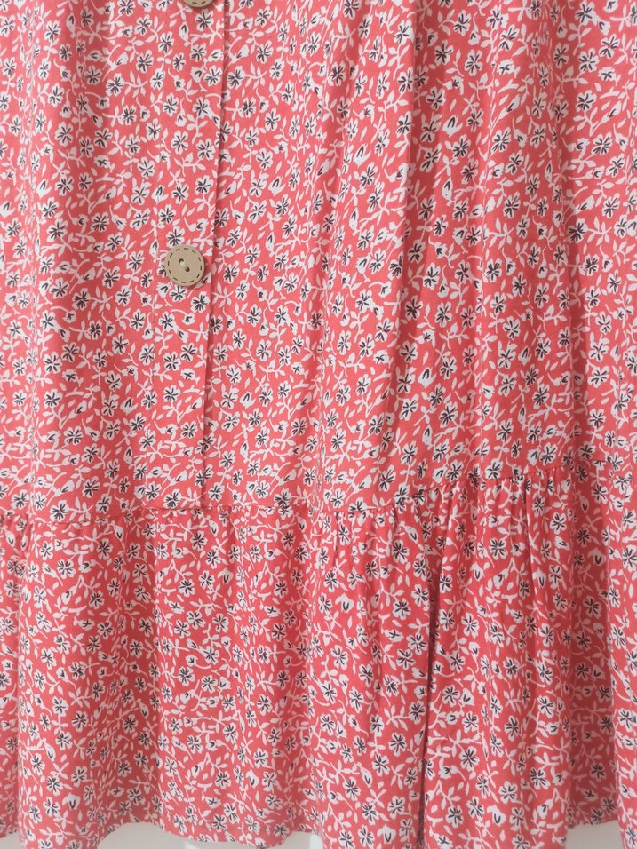 Renkli Çiçek Desenli etek - Görsel 3