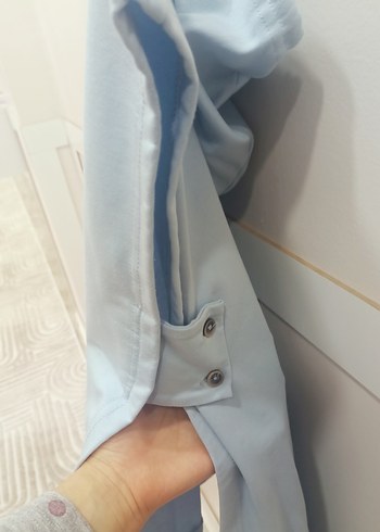 Gri Kapüşonlu Kolsuz Sweatshirt - Görsel 6