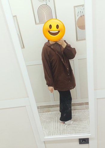 Düğmeli Kahverengi  Kadın Ceket - Görsel 5