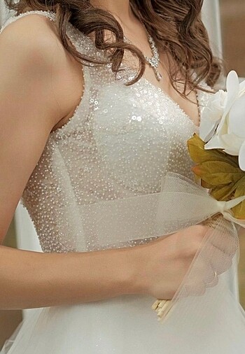 Filiz baydoğan tasarım gelinlik tarlatanda içindedir - Görsel 6