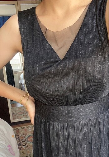 M,L uyumlu siyah abiye - Görsel 5