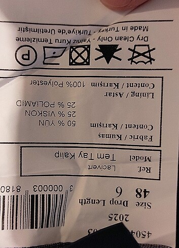 Diğer Klasik ceket altinyildiz marka 