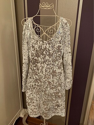 Bershka payet elbise