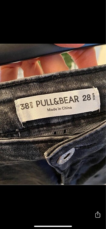 38 Beden gri Renk Pull And Bear Kot Pantolon