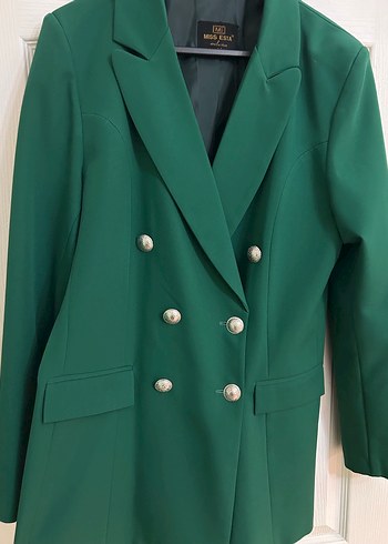 Diğer Düğmeli Yeşil Kadın Blazer Ceket
