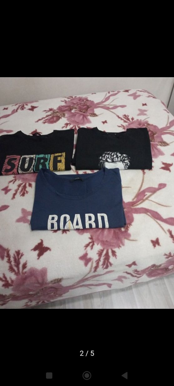 Erkek Çok Renkli Baskılı Tişört - Görsel 2