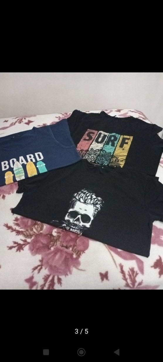 Erkek Çok Renkli Baskılı Tişört - Görsel 3