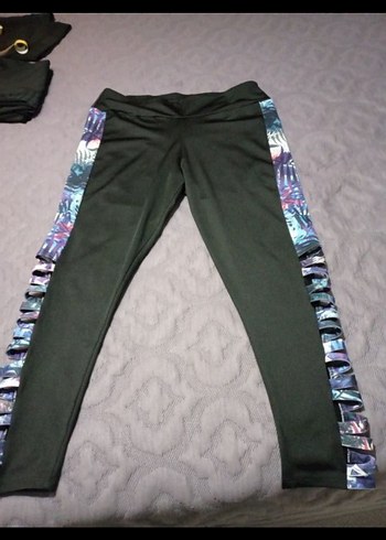 LC Waikiki Kadın Renkli Tie-Dye Spor Tayt