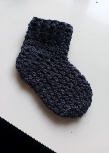 Nakışlı Örme Bebek Botu - Görsel 2