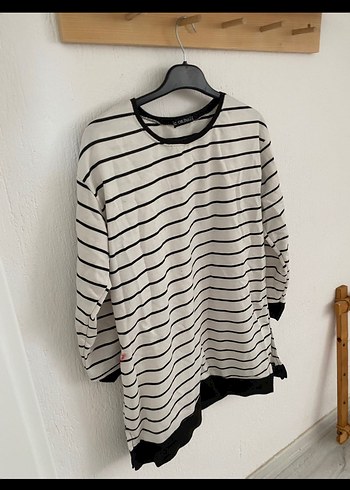 Trendyol & Milla Siyah Örgü Kadın Sweatshirt Kapüşonlu