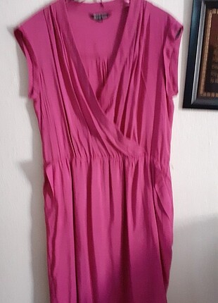 46 Beden pembe Renk Naramax Kadın Elbise 